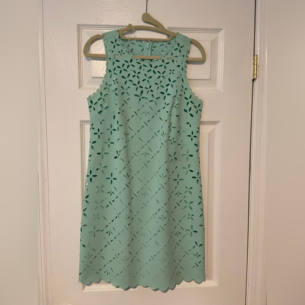 JCrew Green Cutout Dress